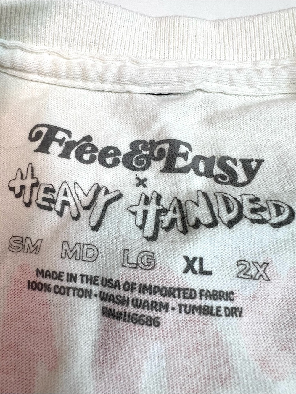 Free & Easy x Heavy Handed Short Sleeve Tee Size XL - Picture 6 of 8